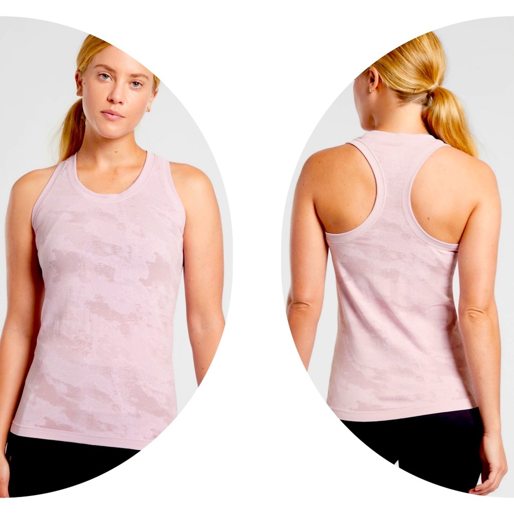 Athleta - Pink Momentum Camo Tank M - Medium- EUC
